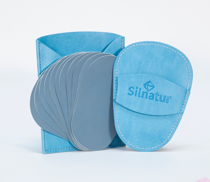 Compra manopla depilatoria de silicio Silnatur color azul cielo